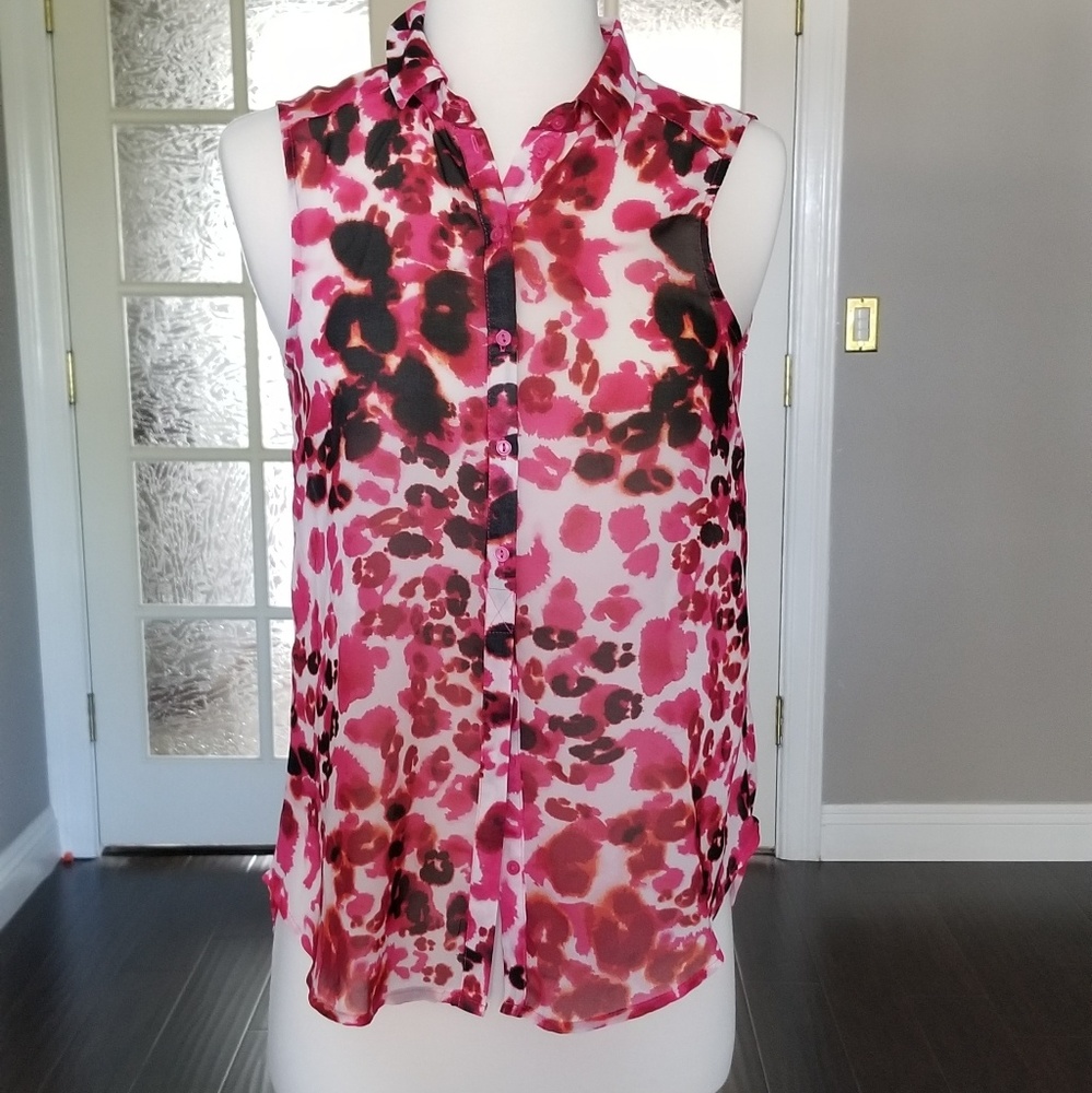 H&M Animal Prints Sleeveless Blouse